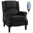 thumbnail image 2 of HOMCOM Massage Recliner Sofa with Heat Function, Remote Control, Black, 2 of 9