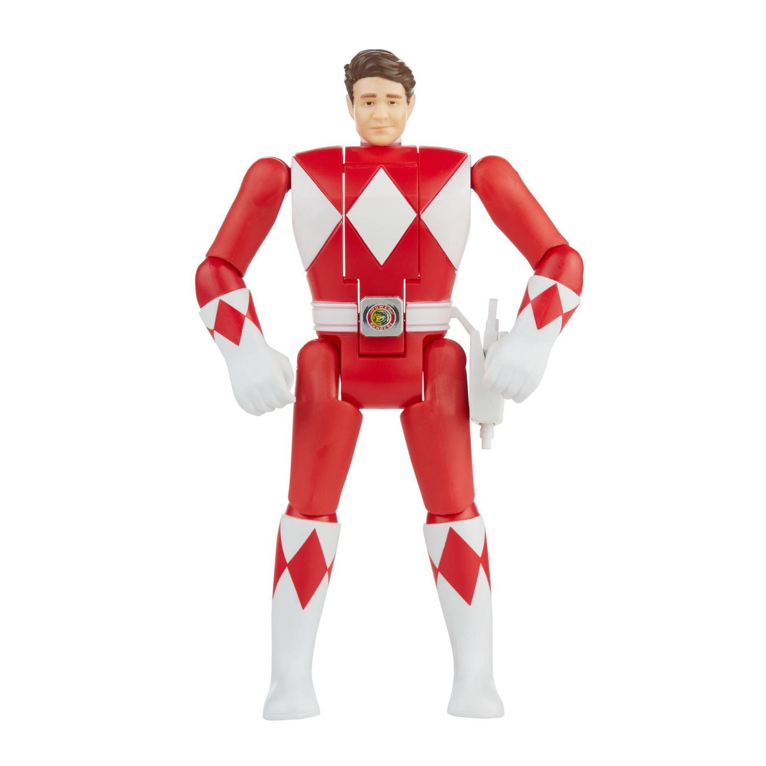 Power Rangers Retro-Morphin Red Ranger Jason Fliphead Action Figure Inspired by Classic Mighty Morphin Toy for Kids Ages 4 and Up