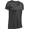 thumbnail image 2 of Camiseta Under Armour UA Tech™ para mujer con escote en V gris, 2 of 5