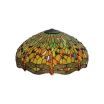 Meyda Tiffany - 10386 - Shade - Tiffany Hanginghead Dragonfly - Orange Red