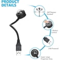 thumbnail image 2 of Luz ambiental de techo LED, proyector de luz de estrella para coche con activación por sonido por USB, luz de techo LED decorativa romántica para coche, 3 colores, 9 efectos de iluminación, Plug and P, 2 of 5