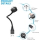 thumbnail image 4 of Luz de techo USB para coche, mini luz romántica para interior de coche con LED USB, 4 colores y 9 modos ajustables, lámpara USB Plug and Play para decoración de ambientes, coche, hogar y fiesta., 4 of 4