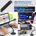 thumbnail image 4 of LNGOOR Desktop Microphone   Condenser Computer USB Microphone  Plug and Play Laptop Microphone  PC Microphone with Mute Button Compatible with Zoom Skype Youtube Podcast Windows, 4 of 7