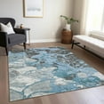 thumbnail image 5 of Dalyn Rugs Machine Washable Indoor/Outdoor Chantille Blue 5' x 7'6" Rug, 5 of 9