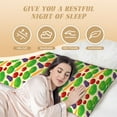 thumbnail image 4 of Easygdp Vegetable Long Body Pillowcase - Super Soft Microfiber Body Pillow Case - Envelope Closure, Cool, Anti-Fading- 20x54 in, 4 of 8