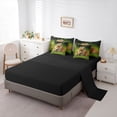 thumbnail image 5 of Erosebridal Cute Capybara Family Kid Bedding Comforter Set, Green Brown Full Bedding Set, 7-Piece, 5 of 7