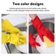 thumbnail image 3 of 4 pares de guantes de limpieza de goma, antideslizantes, reutilizables, guantes para lavar platos de cocina para el hogar, 3 of 5