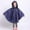 Blue, variant on YMNXA Kids Girls Boys Rain Poncho With Hood Polka Dot Print Waterproof Buttons Lightweight Breathable Rain Coat For Outdoor Activities,Pink,1-3 Years