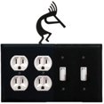 thumbnail image 1 of Kokopelli - Doble salida y tapa de interruptor doble(EOOSS-56) Village Wrought Iron EOOSS-56, 1 of 1
