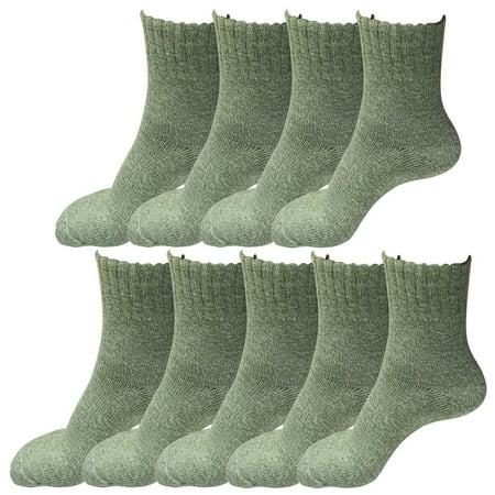 

9 Pairs Womens Winter Casual Wool Blend Thick Knit Thermal Warm Crew Cozy Boot Socks Size 5-10