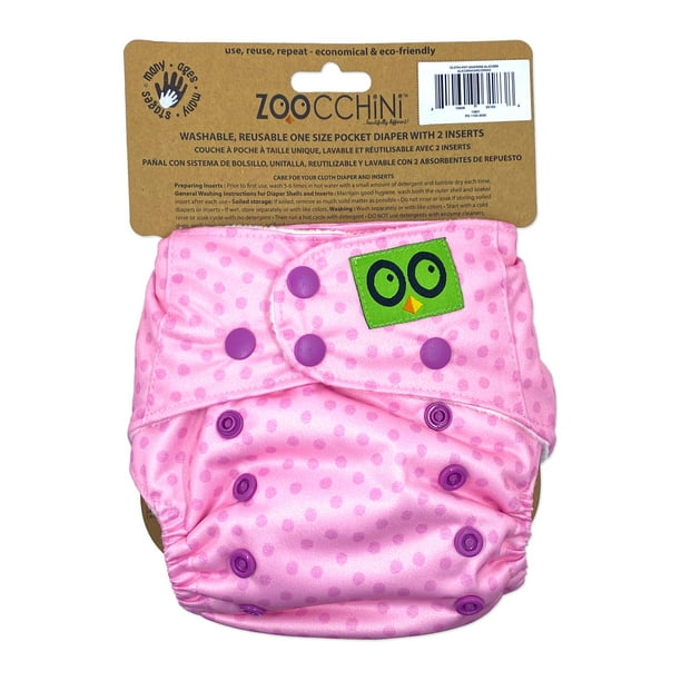 Zoocchini Cloth Diaper Alicorn w/2Pk Insert Fits OS 7-35lbs 