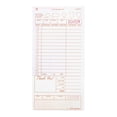 thumbnail image 2 of "Case of 2000 Tan Guest Check Board, Carbonless 2 Part Loose 8 1/2""L x 4 1/4""W", 2 of 2