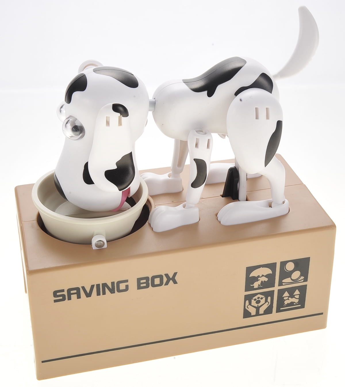 PlayWorld Dog Piggy Bank (Black White)