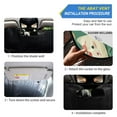 thumbnail image 2 of WOBOGO Cute Illustration Of Christmas Cat Ornaments Car Windshield Sunshades Autopilot Lightweight Accordion Sun Visor 55×27.6in, 2 of 8