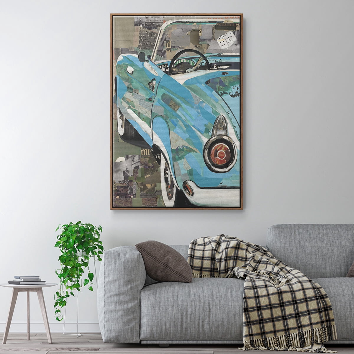 Thunderbird Framed Premium Gallery Wrapped Canvas - Ready to Hang