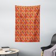 thumbnail image 1 of Floral Tapestry, Illustration of Asian Style Inspired Colorful Leaves in Autumn Season, Wall Hanging for Bedroom Living Room Dorm Decor, 40W X 60L Inches, Vermilion and Multicolor, by Ambesonne, 1 of 2