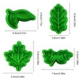 thumbnail image 3 of Juego de cortadores de hojas, cortadores de plástico con forma de hoja, molde para pasteles, galletas, émbolo de resorte, herramientas para hornear, funcionalidad de alta precisión, 3 of 10