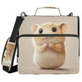thumbnail image 2 of Circular Folder Package 13.6*3.5*12.4 Inches ,Binder Bag，Binder Organizer，Zipper Binder，3 Ring Binder ,Suitable for Work Cartoon Hamster, 2 of 8