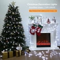 thumbnail image 2 of Luces navideñas, 100 luces LED de cadena de copos de nieve, luces de cadena de 33 pies, luces de cadena enchufables, 8 modos, impermeables, conectables para decoraciones navideñas de interior y exter JAMW Sencillez, 2 of 5