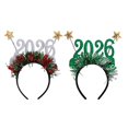 thumbnail image 2 of Dserhfy 2026 Glitter Headband for New Years Eve Christmas Party Hair Accessory with Stars Festive Countdown Celebration Headwear, 2 of 8