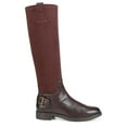 thumbnail image 2 of Franco Sarto Womens Merina Knee High Riding Boots Castagno Brown Stretch 6.5M, 2 of 5