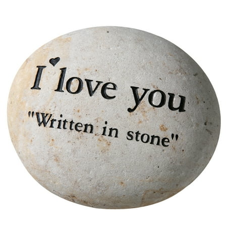 I Love You Written In Stone Engraved Garden Stone I Love You Written In Stone Engraved Garden Stone