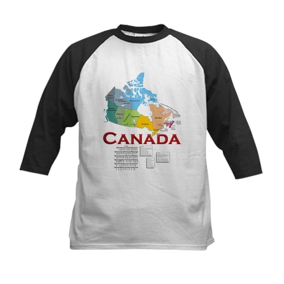 CafePress - O Canada: Kids Baseball Jersey - Kids Cotton Baseball Jersey, 3/4 Sleeve Shirt