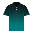 thumbnail image 3 of Mens Casual Shirts Classic Short Sleeve T-Shirts Button Down Cotton Tops Fashion Color Block Loose Fit Blouses, 3 of 6