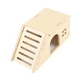 thumbnail image 3 of Toy de hámster Toy Hamster House Cage Accessor de madera escalera de escalada de animales para mascotas de tamaño similar suministros de mascotas de r, 3 of 9