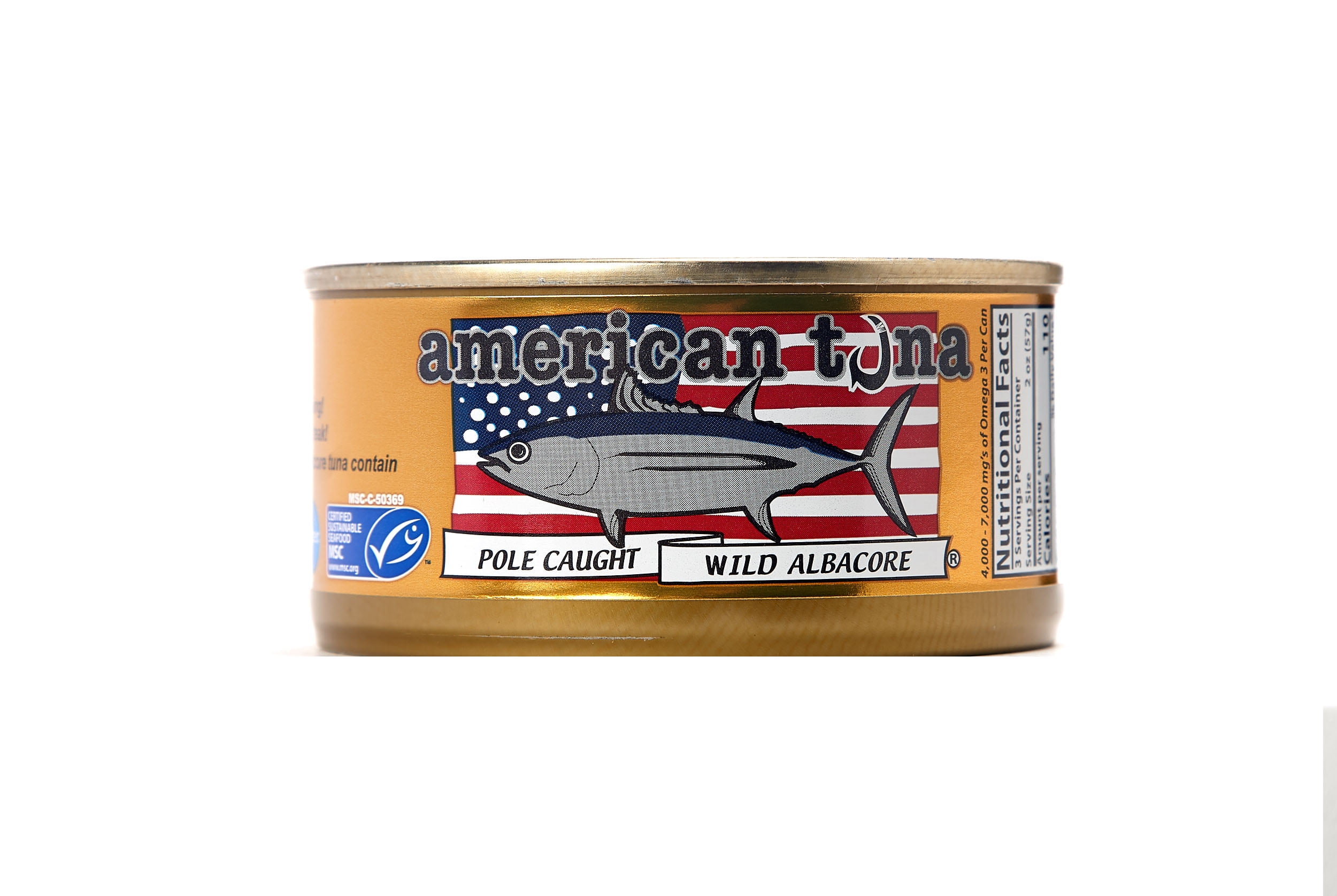 American Tuna Solid White Albacore Tuna Steak with Sea Salt, 6 oz Can