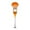 Orange, variant on GHSOHS Face Brush Portable Makeup Brushes Powder Blusher Bronzer Brush Polished Fluorescent Pen Large Contouring Powder Brushes Makeup Tool