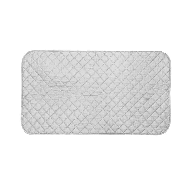 HEALEEP Heat Resistant Cloth for Ironing 1Pack Ironing Board Mat Silver Coating Cotton 55x120cm
