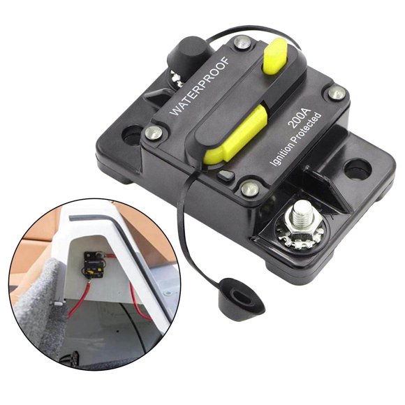 30-300 AMP Circuit Breaker IP67 Waterproof panel safety switches 12V-48V Manual Reset Fuse 200A