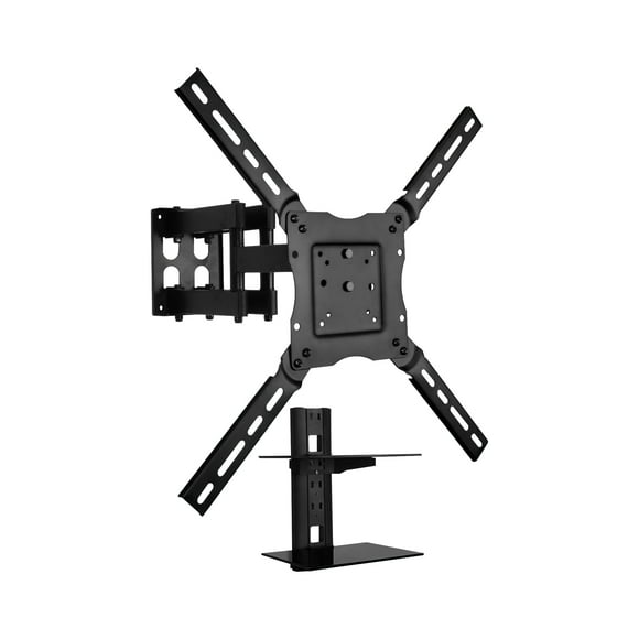 Soporte Articulado Macformet para pantallas de 46-90 con Doble Repisa de cristal