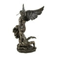 thumbnail image 3 of Veronese Design Bronzed St. Michael Defeating Lucifer Statue 10 In., 3 of 5