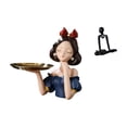 thumbnail image 1 of Bandeja porta llaves,Bandeja para guardar llaves y dulces con figura de niña de resina,Bandeja para llaves con estatua de princesa de resina,plato para dulces,Figura de escritorio,Escultura, 1 of 8