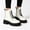 White, variant on KEVCHE Women's Chunky Heel Short Ankle Boots, Fall Winter British Retro Chunky Heel Short Boots with Breathable Lining and Cushion Sole, Trendy Boots for Daily Wear
