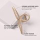 thumbnail image 3 of The French Twist Claw Clip Chic Hair Clip for Women, Elegant Gold Metal Hair, 3 of 5