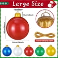 thumbnail image 2 of 5 Pcs 24 Inch Inflatable Christmas Ornaments Oversized Hanging Christmas Balls Outdoor Christmas Decorations for Xmas Lawn Yard Porch Indoor Decor (Multicolor) C108, 2 of 3