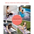 thumbnail image 7 of Purple Forest Yoga Towel for Hot Yoga Non Slip, Contemporary Silhouette Abstract Art Yoga Mat Towel Absorbent Yoga Sweat Towels Microfiber Hot Yoga Blanket for Bikram Pilates 26"x70", 7 of 7