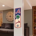 thumbnail image 3 of Atlanta Braves 6'' x 19'' 3D StadiumView Banner, 3 of 3