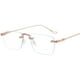 thumbnail image 3 of transparentes sin montura Montura Bloqueo de luz azul Lentes planas antifatiga ocular ligeras para computadora de juegos de Soledad Gafas claras, 3 of 4