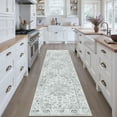 thumbnail image 5 of WIPONKEN 2x8 Runner Rugs for Living Room Bedroom Dining Room Office Farmhouse, Machine Washable Non Slip Vintage Persia Rug Gray, 5 of 5