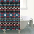 thumbnail image 4 of Aesthetic Boho Ethnic Shower Curtain 72x72 Inches Quick-Dry Polyester Curtain with Plastic Hooks Tribal Vintage Rustic Style, 4 of 5