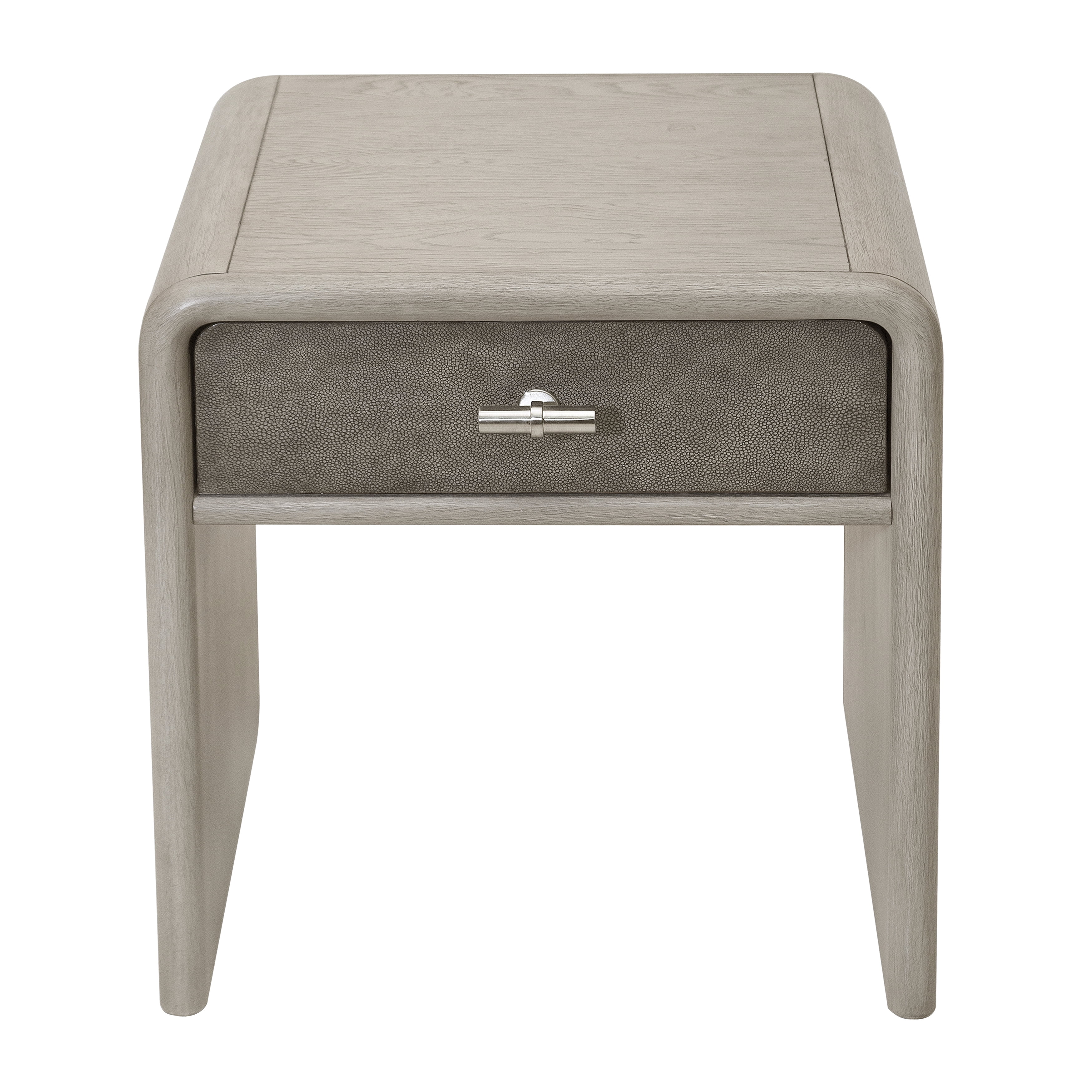 Gray Oak & Shagreen End Table