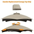 thumbnail image 2 of Eurmax 10x12 Gazebo Replacement Canopy 2 Tier Replacement Canopy,Beige, 2 of 5