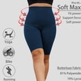 thumbnail image 3 of DDLUYY Women's Plus Size Butterluxe Tummy Control High Waist Yoga Shorts Workout Athletic Biker Shorts with Pockets 3-Pack, 3 of 6