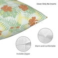 thumbnail image 3 of Fuzoiu Tropical Flowers Print Square Pillow Cover,Hidden Zipper Design,Luxury Square Pillow Case, Throw Pillow,Couch Cushion-16"x16", 3 of 7