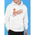 thumbnail image 2 of Hand Painted Watercolor Octopus Hoodie Men -Image by Shutterstock, Male 3X-Large, 2 of 4