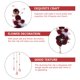 thumbnail image 2 of WEUVEB Plush Deep Red Flower Hair Barrette with Dangle Tassels for Elegant Daily Use, 2 of 6